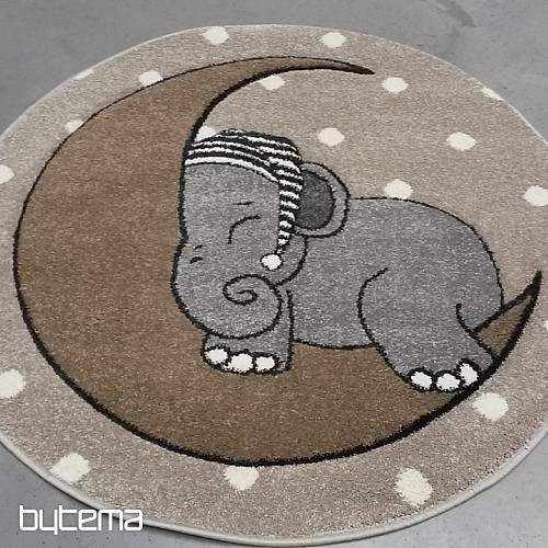 Runder Teppich für Kinder VEGAS Elefant