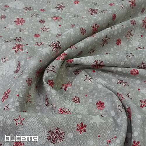 Weihnachtsdekor Stoff STAR STAUB