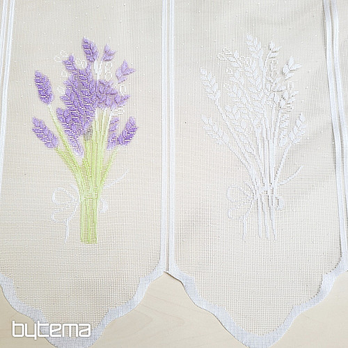 Jacquard-Vorhang für Buntglas LAVENDER