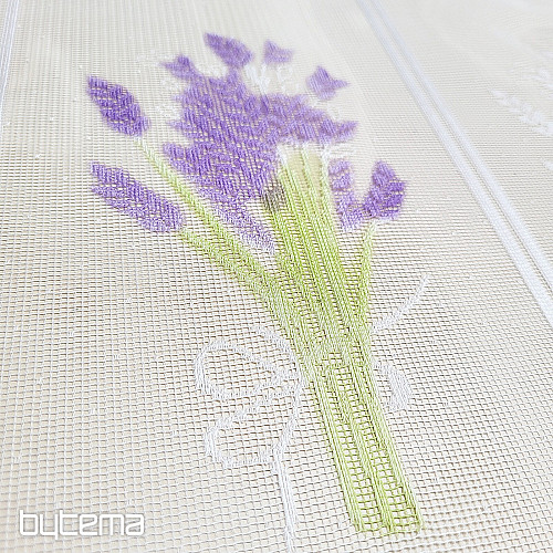 Jacquard-Vorhang für Buntglas LAVENDER
