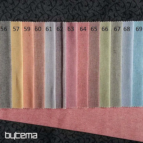 Dekorationsstoff LINEN PASTEL schwarz 74