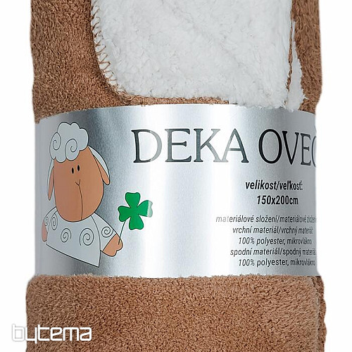 Schaf-Schaf-Decke Schokolade/Creme