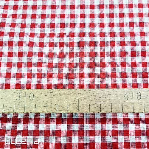 Dekostoff KANAFAS rot 0,5x0,5 cm