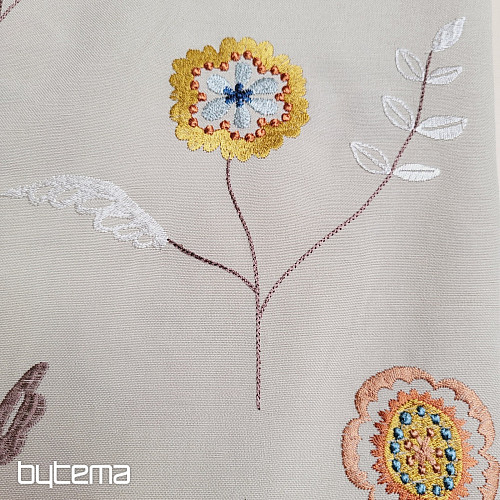 Dekorationsstoff bestickt Blumen RICHMOND Multi