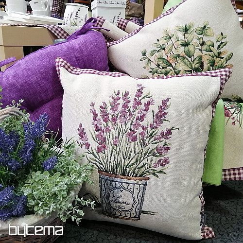 Gobelin-Kissenbezug BLUMEN AUS BASILIKUM DER Provence