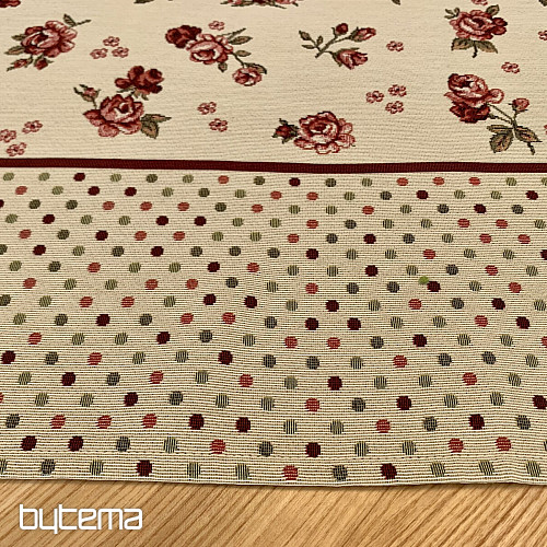 Gobelin-Tischdecke und Schal ROSEN