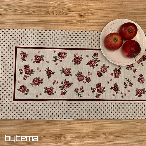 Gobelin-Tischdecke und Schal ROSEN