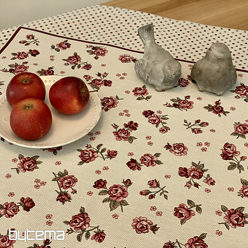 Gobelin-Tischdecke und Schal ROSEN