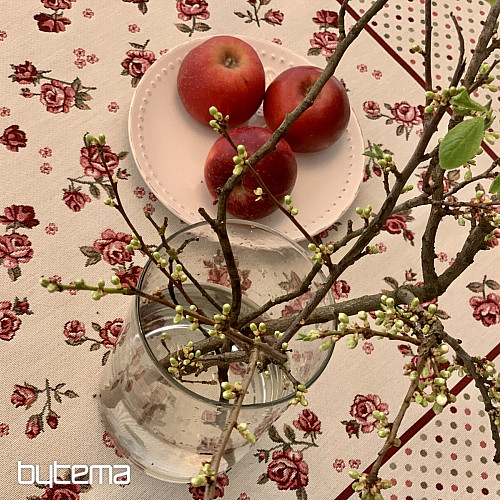 Gobelin-Tischdecke und Schal ROSEN