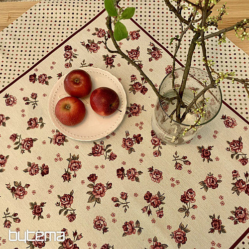 Gobelin-Tischdecke und Schal ROSEN