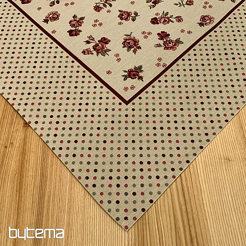 Gobelin-Tischdecke und Schal ROSEN
