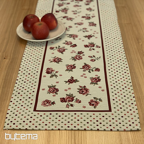 Gobelin-Tischdecke und Schal ROSEN