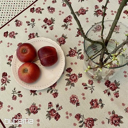 Gobelin-Tischdecke und Schal ROSEN