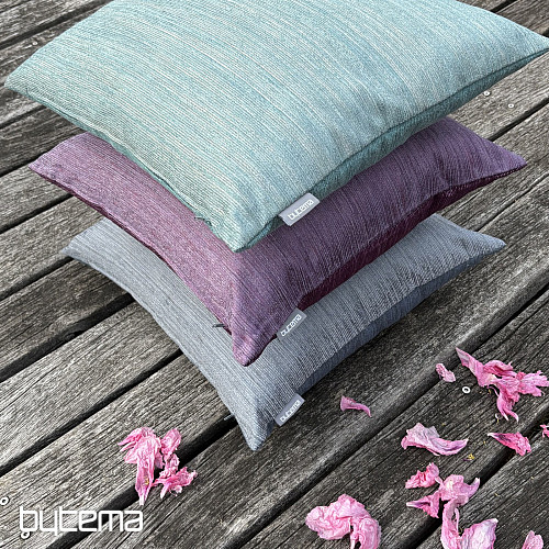 Chenille-Kissenbezug ELIA purple
