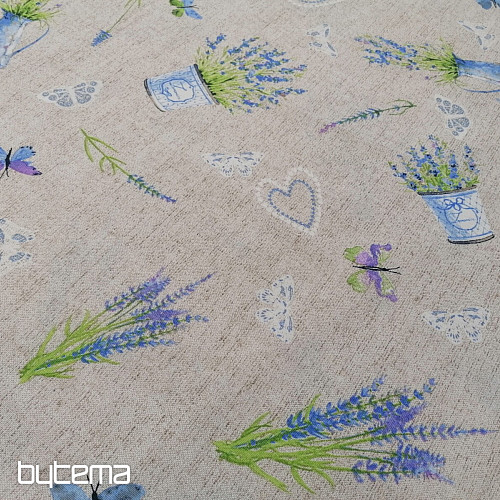 Dekorationsstoff LAVENDEL blau