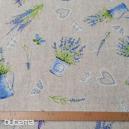 Dekorationsstoff LAVENDEL blau