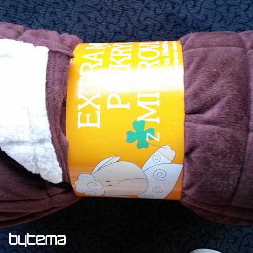 Mikrofaserdecke EXTRA WEICHE SCHAFNAHT BRAUN