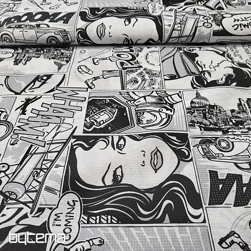 Dekorationsstoff KOMIKS SPACE
