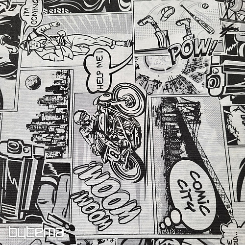 Dekorationsstoff KOMIKS SPACE