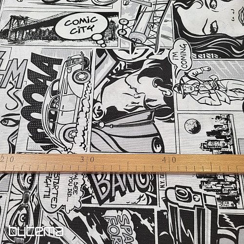 Dekorationsstoff KOMIKS SPACE