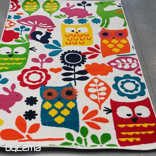Kinderteppich CITY Eulen multi