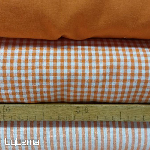 Dekorationsstoff Streifen orange 5 mm