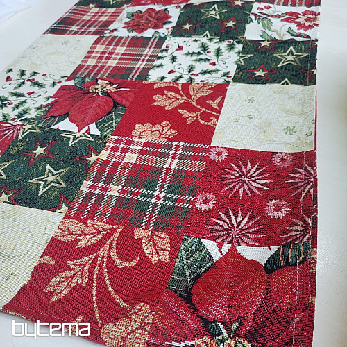 Weihnachtliche Gobelin-Tischdecke und Schal HOLLY