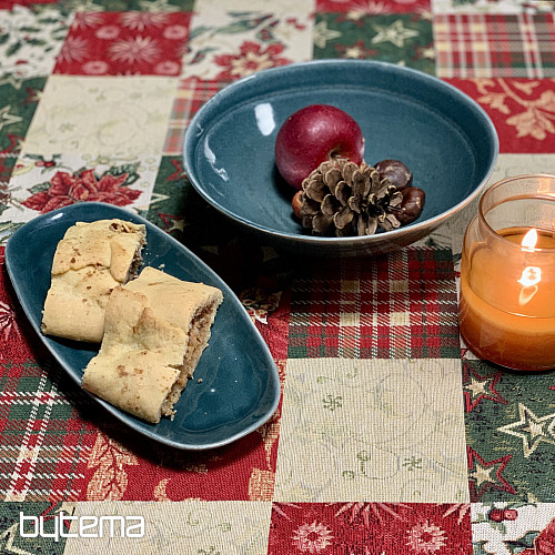 Weihnachtliche Gobelin-Tischdecke und Schal HOLLY