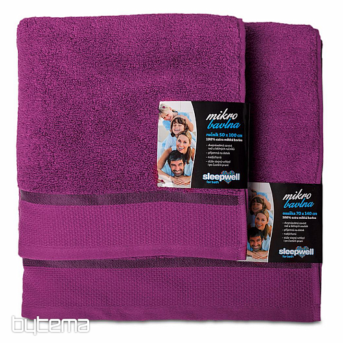 Handtuch und Badetuch MICRO BLAUBEERE