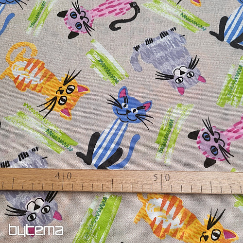 Dekorationsstoff CATS MULTICOLOR