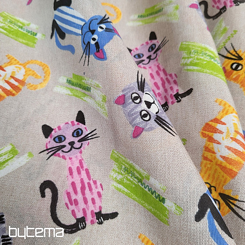 Dekorationsstoff CATS MULTICOLOR