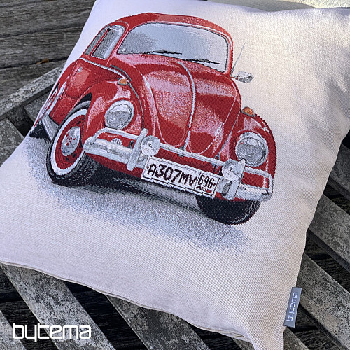 Gobelin-Kissenbezug VW KÄFER ROT