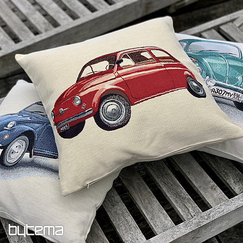 Gobelin-Kissenbezug VW KÄFER TÜRKIS