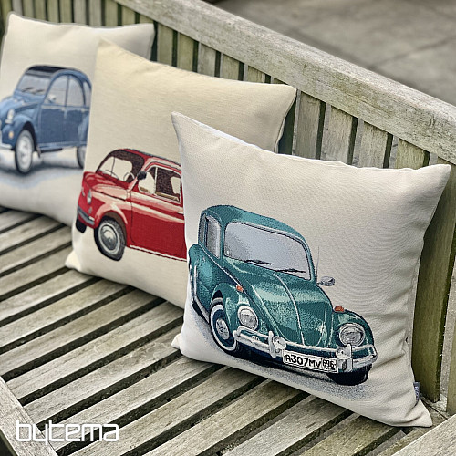 Gobelin-Kissenbezug VW KÄFER TÜRKIS