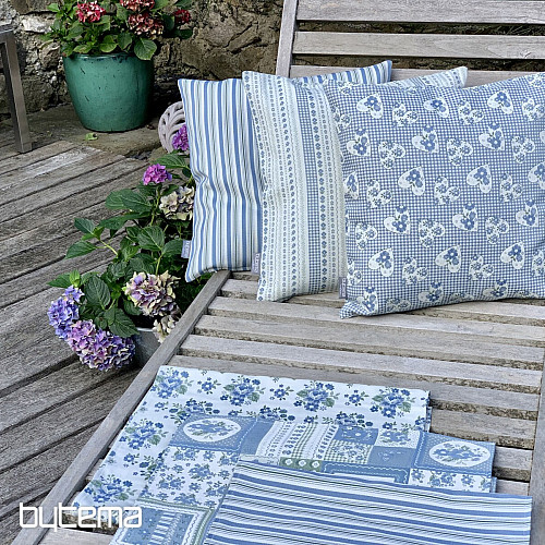 Kissenbezug TOSCANA MULTI STRIPE blau