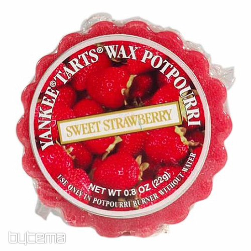 Kerze YANKEE CANDLE Duft SWEET STRAWBERRY - süße Erdbeeren