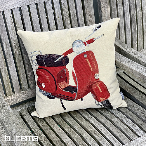 Gobelin-Kissenbezug ROT SKUTR VESPA