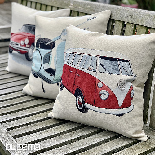 Gobelin-Kissenbezug VW BUS ROT