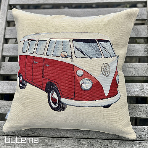 Gobelin-Kissenbezug VW BUS ROT