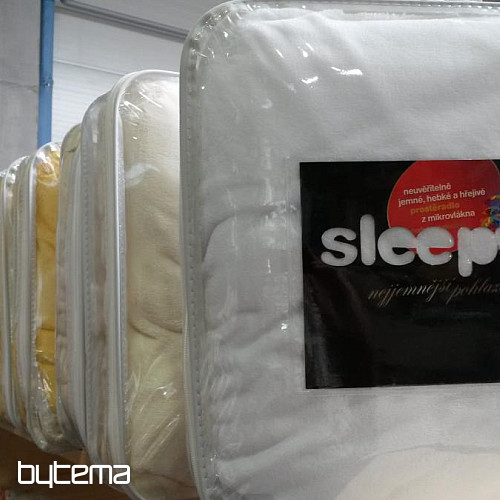 Mikroflanell-Laken SLEEP WELL grau-lila