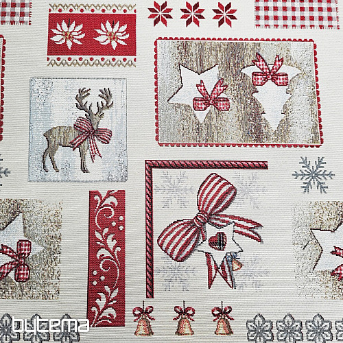 Gobelinstoff LANDWEIHNACHTEN