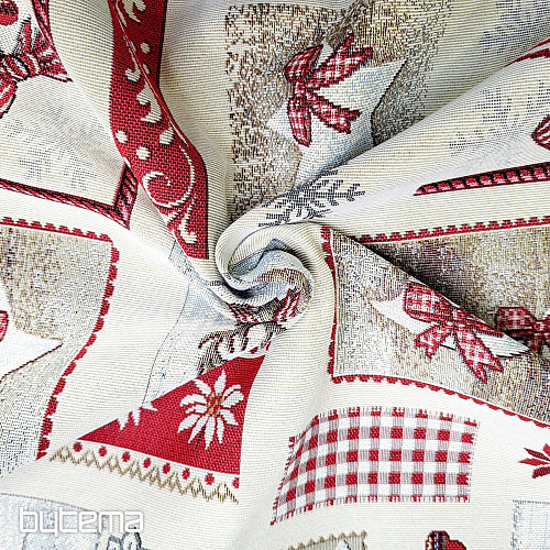 Gobelinstoff LANDWEIHNACHTEN