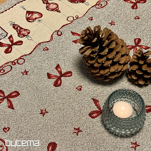 Weihnachts-Gobelin-Tischdecke NOEL
