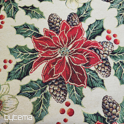 Gobelinstoff WEIHNACHTSROSE