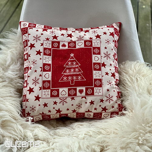 Weihnachtliche Dekobeschichtung WEIHNACHTSBAUM I ROT