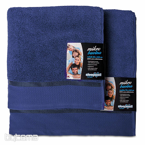 Handtuch und Badetuch MIKRO™. MARINEBLAU