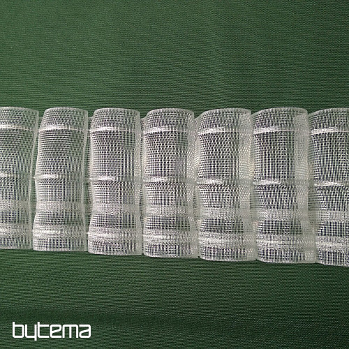 Ausgestelltes Gardinenband 8 cm, 1:2