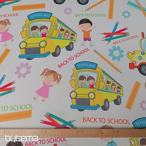 Dekorationsstoff  10027-03 BACK TO SCHOOL