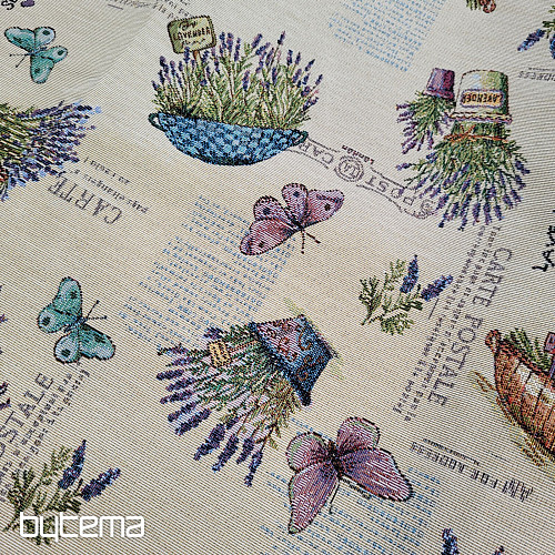 Gobelinstoff LAVANDER GARDEN 2