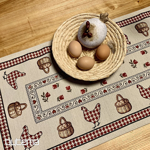 Gobelin-Tischdecke und Schal FARMA